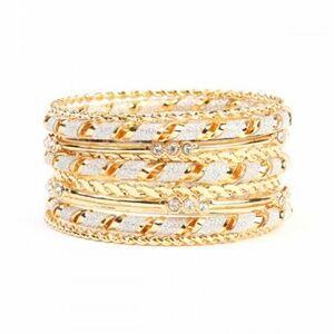GOLD MULTI LAYER BANGLE BRACELET